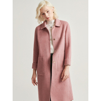 红豆女装Hodo Ladies双面呢羊毛大衣女中长款宽松显瘦毛呢外套