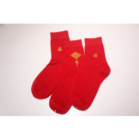 AMEIALES安美拉D416好运来男士红棉袜5双装