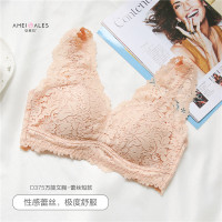 AMEIALES安美拉D375蕾丝短款文胸2018春款