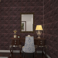 墙贴3D立体墙纸创意自粘墙贴画客厅卧室电视背景墙防水墙纸贴纸壁纸 R02咖啡色