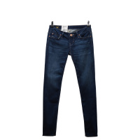 Lee女装 深蓝色紧身低腰小脚裤 女士牛仔长裤 LWZ4021UE3JK