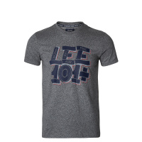 Lee男装 灰色棉质短袖圆领t恤 L29645Y43G5M