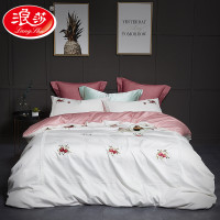 【浪莎家纺】60支欧式全棉刺绣四件套 标准号200*230cm