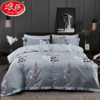 【浪莎家纺】高支全棉商务风四件套 加大款220*240cm