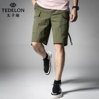太子龙2018新品潮男短裤五分裤飘带