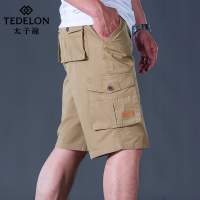 太子龙夏季男士青年装纯棉宽松人休闲七分裤子男