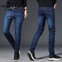 太子龙2018秋冬商务休闲裤男直筒休闲牛仔裤大码