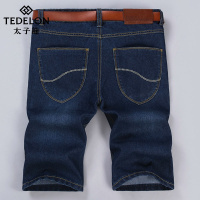 太子龙2019夏季新款大码直筒牛仔短裤五分裤6168