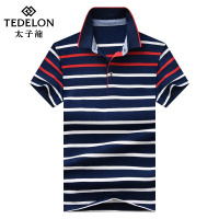 太子龙短袖T恤polo衫男装夏季新款中青年商务休闲翻领体恤爸爸装LG1805