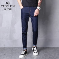 太子龙2019新款夏装牛仔长裤男直筒五分裤沙滩裤子大码333