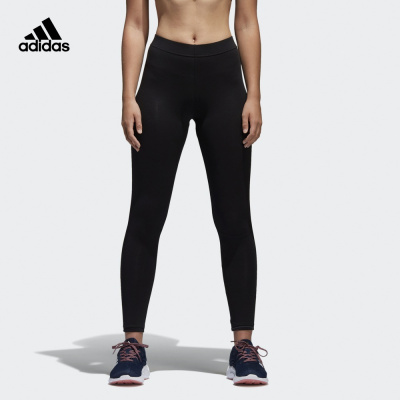 adidas/阿迪达斯女紧身裤 TIGHT 小腿logo紧身运动针织长裤