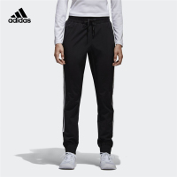 adidas/阿迪达斯女运动裤 综合训练三条纹黑白梭织运动长裤