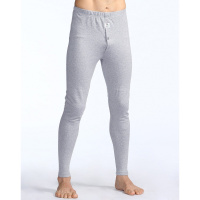 男款中腰舒适透气膝盖加厚莫代尔单条保暖打底裤