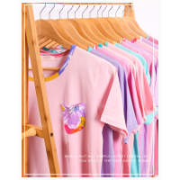 花雨伞女款短袖短裤家居服宽松舒适女士睡衣套装