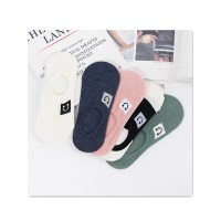 品彩(PinCai)【5双装】新款女袜 全棉卡通笑脸浅口隐形袜子PC-XUNL-X127
