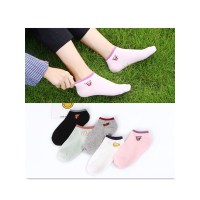 品彩(PinCai)【5双装】食物简单可乐系列女士船袜春秋纯棉女袜短袜子PC-XUNL-X122