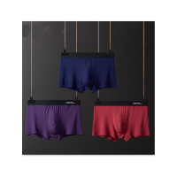 雅鹿出品3条装莫代尔男士内裤平角内裤青年四角短裤裤头 CK-001-2