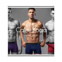 雅鹿出品3条装 莫代尔男士内裤平角内裤青年四角短裤裤头 CK-001-3