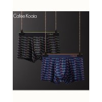 雅鹿出品一条装莫代尔男士内裤高端平角内裤青年四角短裤裤头 一条装 CK-6938