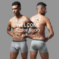 雅鹿出品2条装纯棉男士内裤高端平角内裤青年四角短裤裤头 CK-5510