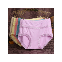 雅鹿【四条装】新款加肥加大版女式高腰内裤 性感竹纤维女士内裤YL-9845