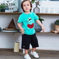 七匹狼官方旗舰店童装2018夏季新品时尚纯棉潮流小童纯色休闲短裤