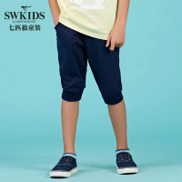 七匹狼官方旗舰店童装2018夏季新品男童短裤休闲五分裤子运动裤潮