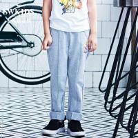 七匹狼童装女童裤子休闲裤儿童长裤