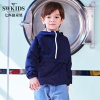 七匹狼童装男童休闲外套酷潮儿童夹克衫2018春季户外运动服