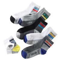 彼尔丹 彼尔丹6双装男士棉质中筒袜日系韩风学生棉袜个性舒适