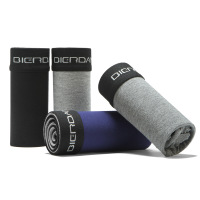 彼尔丹 4条礼盒装彼尔丹男士内裤莫代尔平角裤时尚印花四角裤