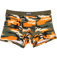 彼尔丹 4条盒装男士莫代尔平角内裤迷彩四角裤印花舒适透气夏季