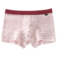 彼尔丹 4条装彼尔丹男士内裤纯棉平角裤日系缎彩彩棉清新文艺舒适透气