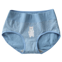 彼尔丹 女士印花内裤纯棉中高腰清新少女风性感可爱舒适柔软弹力