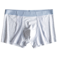 彼尔丹男士内裤冰丝无痕平角裤冰凉舒适透气网眼四角裤（两条装）
