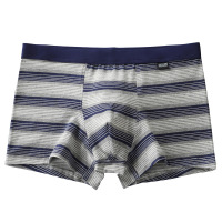 男士纯棉内裤平角裤条纹内裤（四条装）