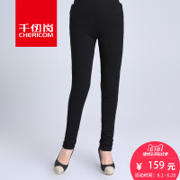 千仞岗2017新品中老年女士羽绒裤保暖外穿修身加厚秋冬长裤20901