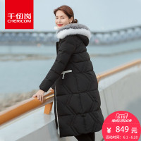 千仞岗秋冬新款羽绒服女长款加厚保暖韩版显瘦狐狸毛领冬装218188