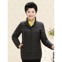 千仞岗 休闲羽绒服女短款立领妈妈装羽绒服 229081