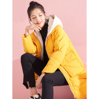 千仞岗 设计师款羽绒服女中长款加厚韩版宽松廓形冬外套 239716