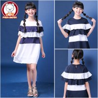 大女孩连衣裙中大童夏季女装小学生岁韩版夏装女童12-13-15岁裙子