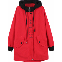 皮尔熊2018新款女童长款拉链衫时尚外套中大童春秋装长袖上衣外衣童装