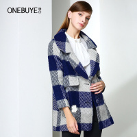 晚白 新款通勤气质韩版宽松减龄显瘦羊毛呢大衣外套中长款女