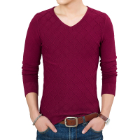 蓝旗(BLUEG) 男士休闲长袖纯色针织衫多色系列