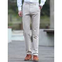 蓝旗(BLUEG)男士休闲时尚直筒长裤春夏季商务裤子