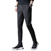 花花公子男士时尚休闲裤夏季潮流男士薄款束脚运动裤