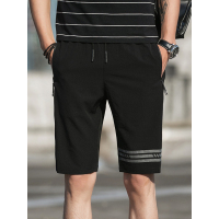 蓝旗(BLUEG)2019短裤成熟夏季男士韩国潮流运动宽松薄款沙滩五分裤休闲裤子