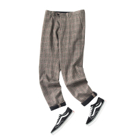 蓝旗X将起系列新款男士休闲裤宽松直筒薄款修身商务休闲西裤