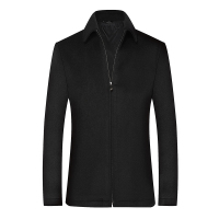 花花公子男士毛呢大衣商务休闲修身羊毛呢子外套517