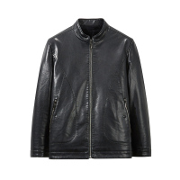 花花公子(PLAYBOY ICON)2019年冬季新款男士休闲皮衣外套立领潮